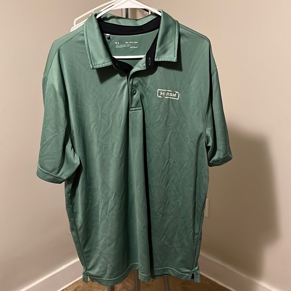 Under Armour Men’s Fish Tech Polo - Olive Green